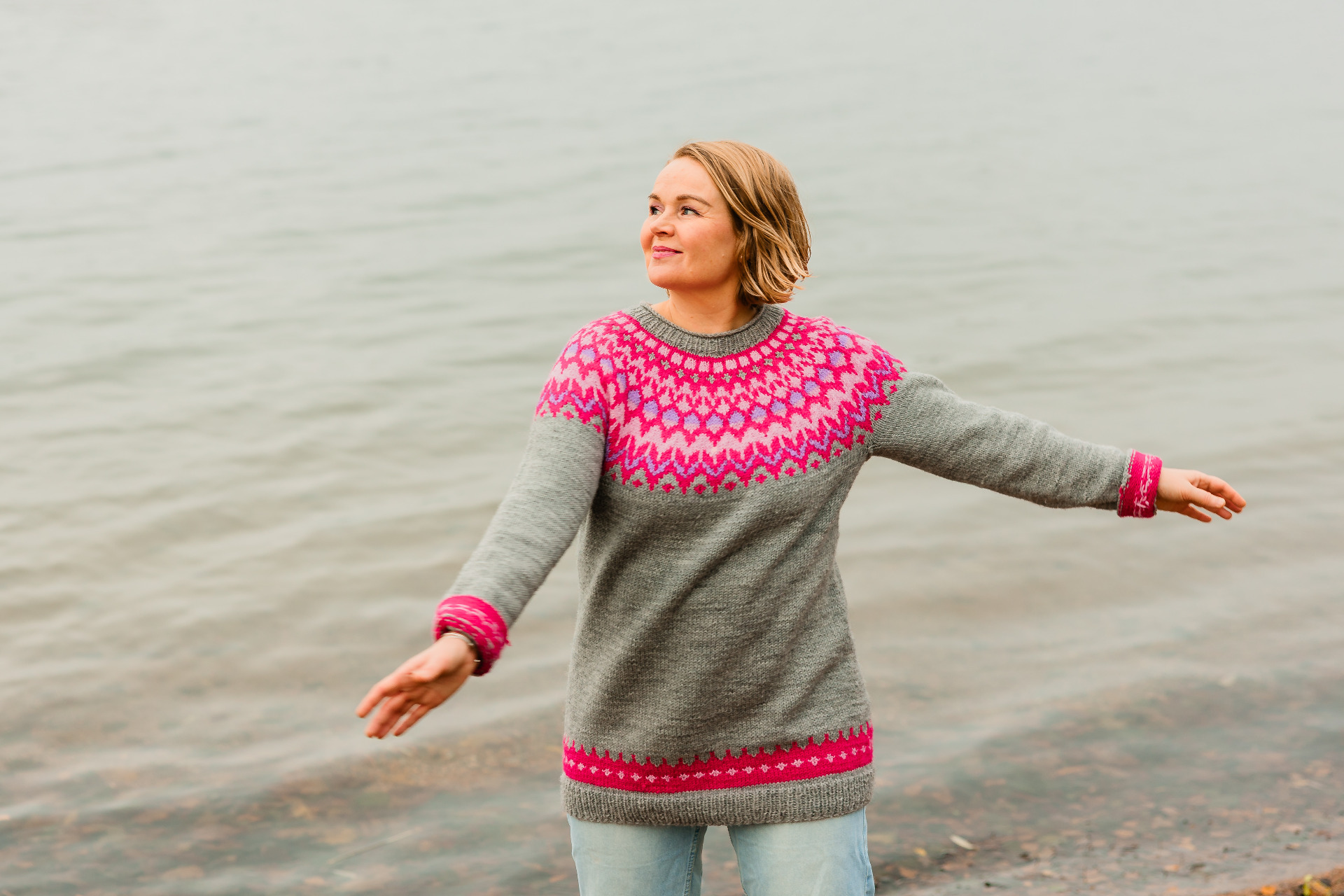 Kuvassa Noora tuulettamassa vapaata hermostoaan :)